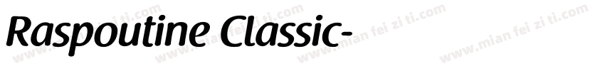 Raspoutine Classic字体转换